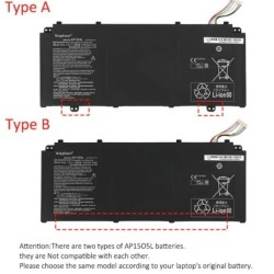 53.9Wh Acer AP15O5L Batterie