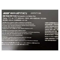 36Wh Acer AP17A7J Batterie