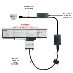 48Wh Asus A32-K72 Batterie