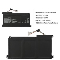 42Wh Asus B31N1912 Batterie