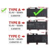 66Wh Asus C41N1731-A Batterie