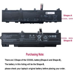 53Wh HP CC03XL Batterie