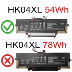 54Wh HP HK04XL Batterie