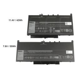 42Wh Dell 7CJRC Batterie