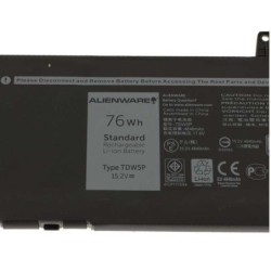 76Wh Dell TDW5P Batterie