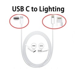 Compatible Apple 30W USB-C Adaptateur Chargeur + Lightning Cabel